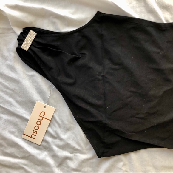 NWT One Shoulder Bodysuit - Picture 3 of 11